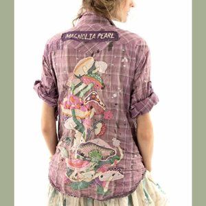 Magnolia Pearl Mushroom Kelly Western Top - NWT*